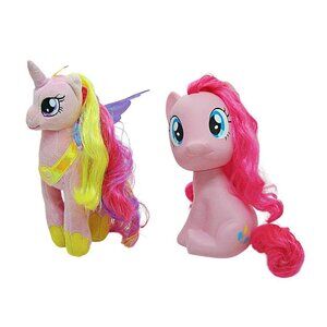 My Little Pony Pinkie Pie Figure and TY Princess Cadance Unicorn Plush Stuffed